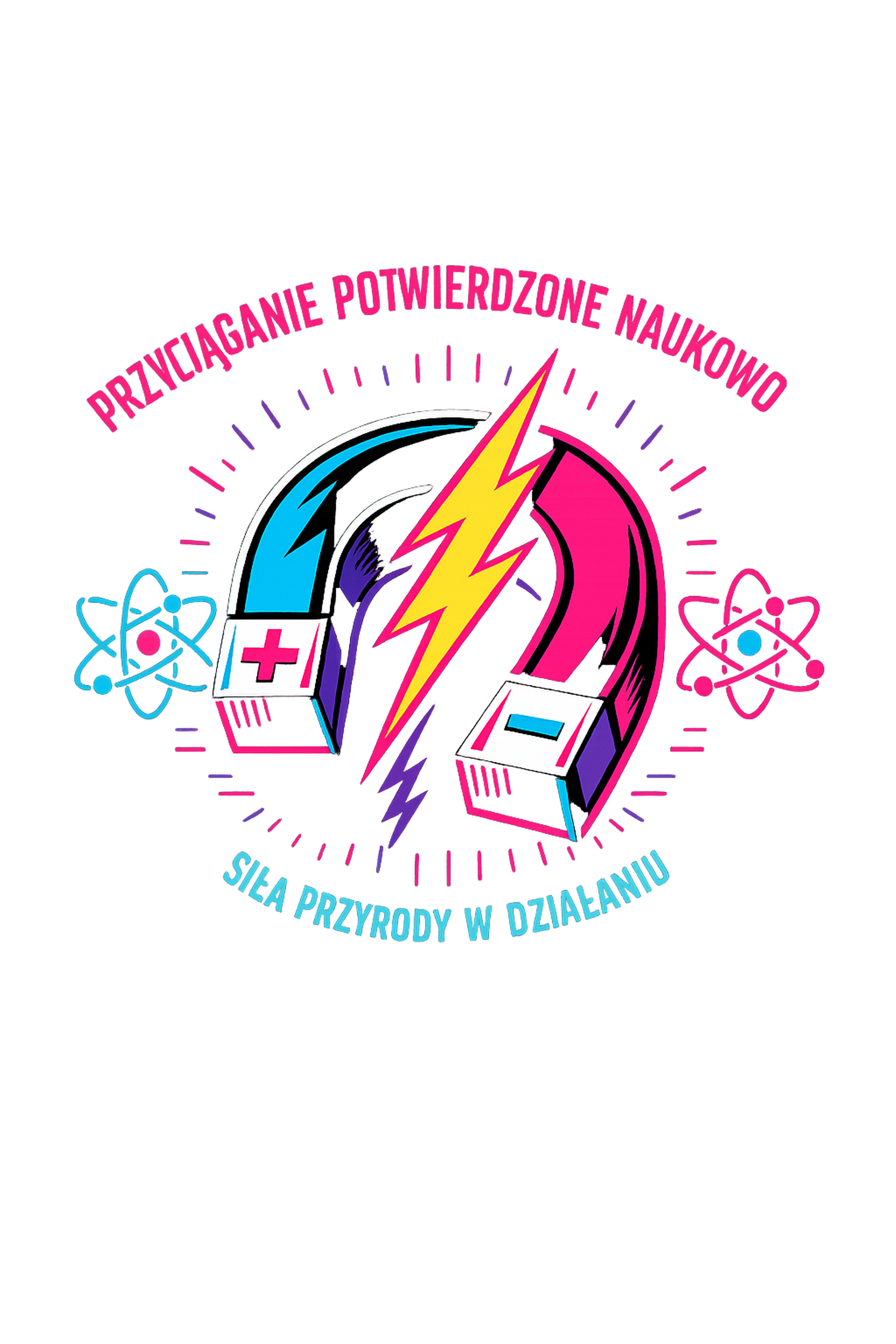 Koszulka z nadrukiem - Przyciąganie: Piorun i Magnes - obrazek 2