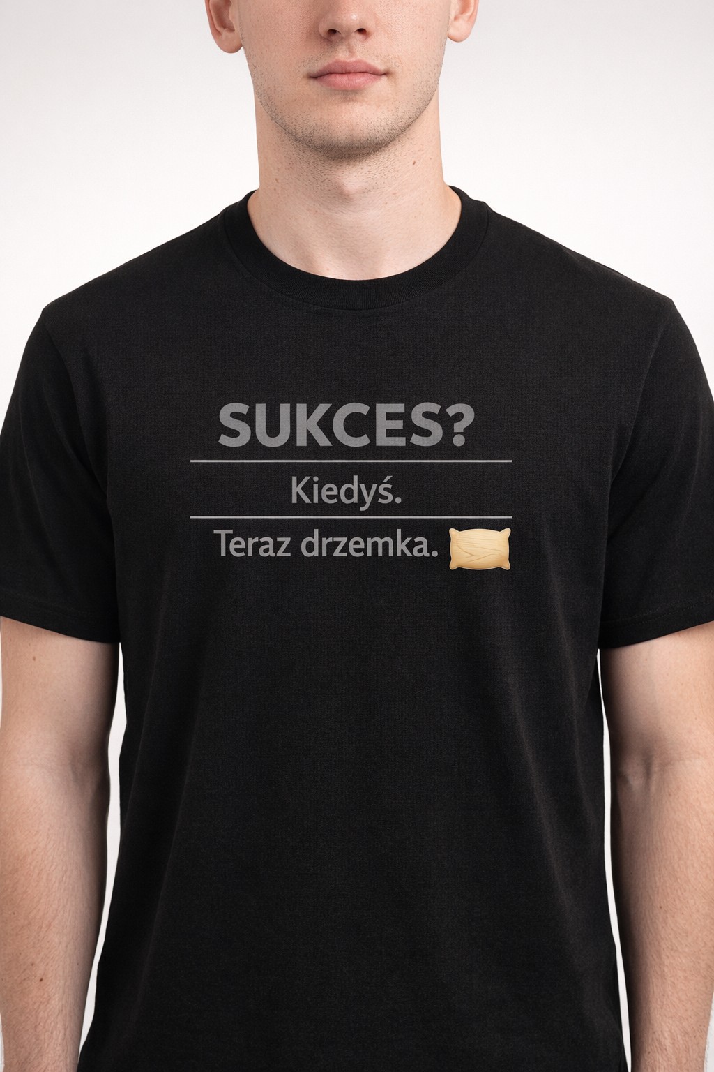 Koszulka z nadrukiem - Sukces? Teraz drzemka