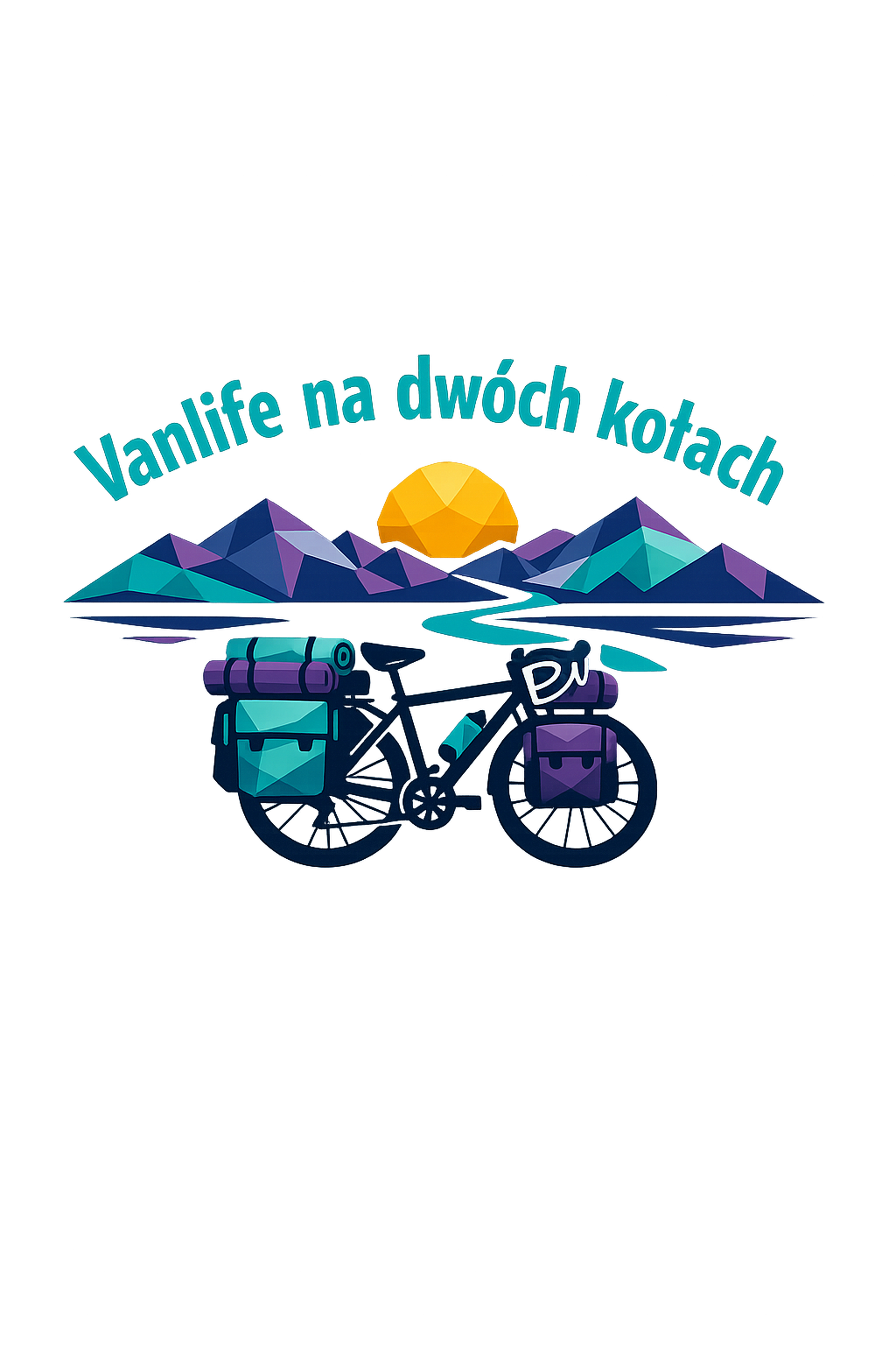 Koszulka z nadrukiem - Vanlife na dwóch kołach - obrazek 2