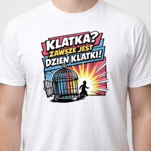 Koszulka z nadrukiem - Zawsze jest dzień klatki