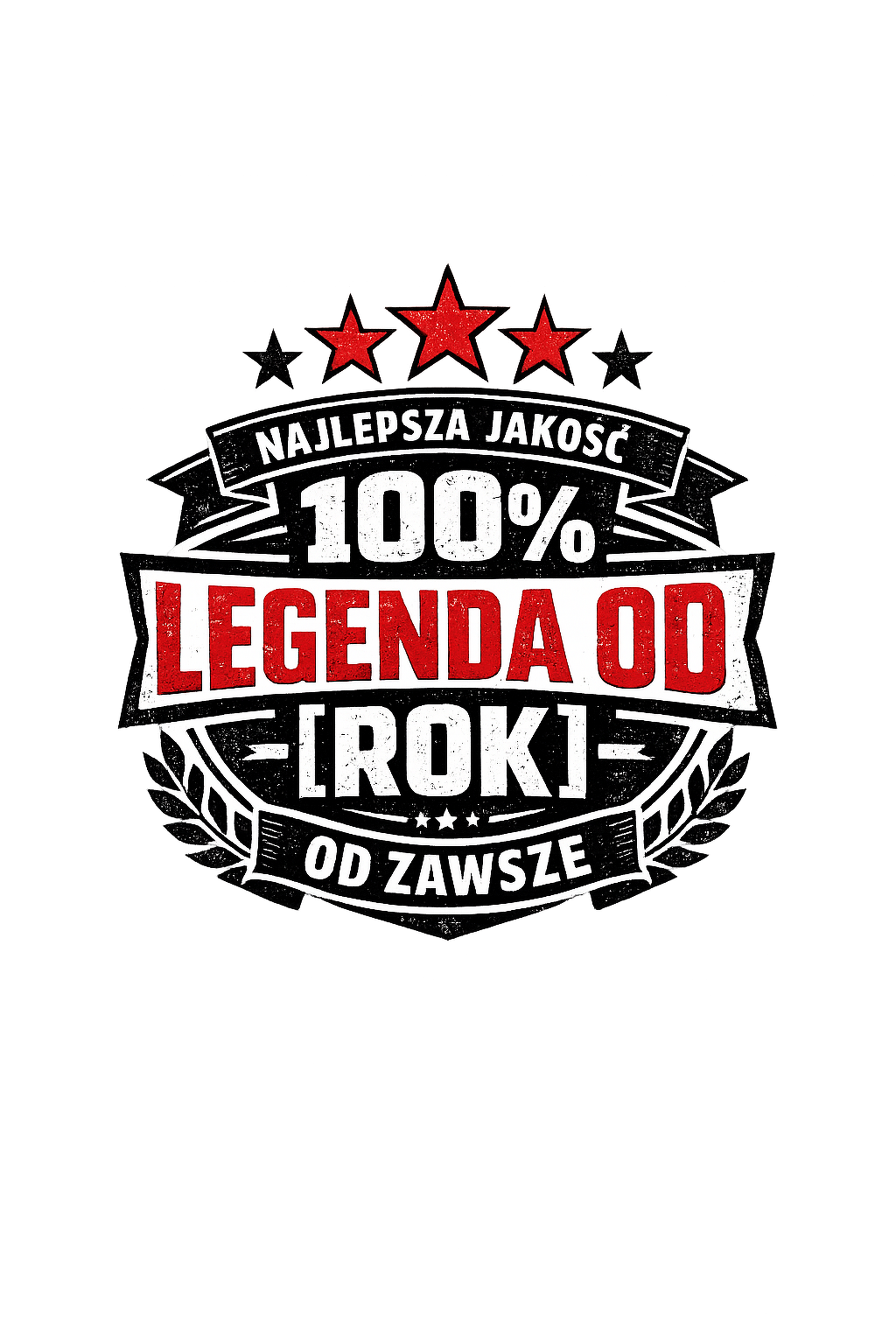 Koszulka z nadrukiem - 100% Legenda Personalizowana - obrazek 2