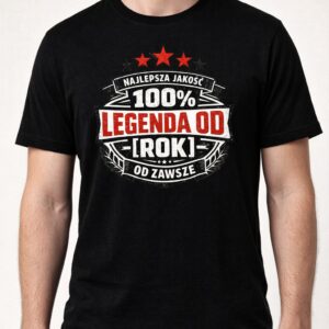 Koszulka z nadrukiem - 100% Legenda Personalizowana