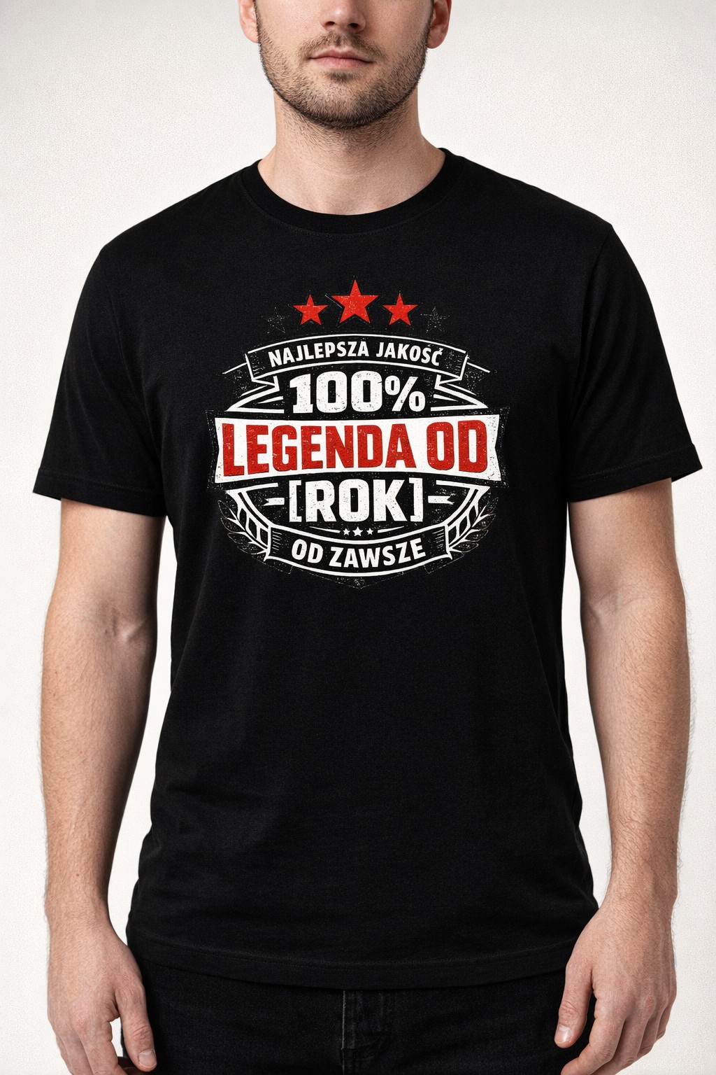 Koszulka z nadrukiem - 100% Legenda Personalizowana