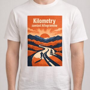 Koszulka z nadrukiem - Kilometry zamiast kilogramów