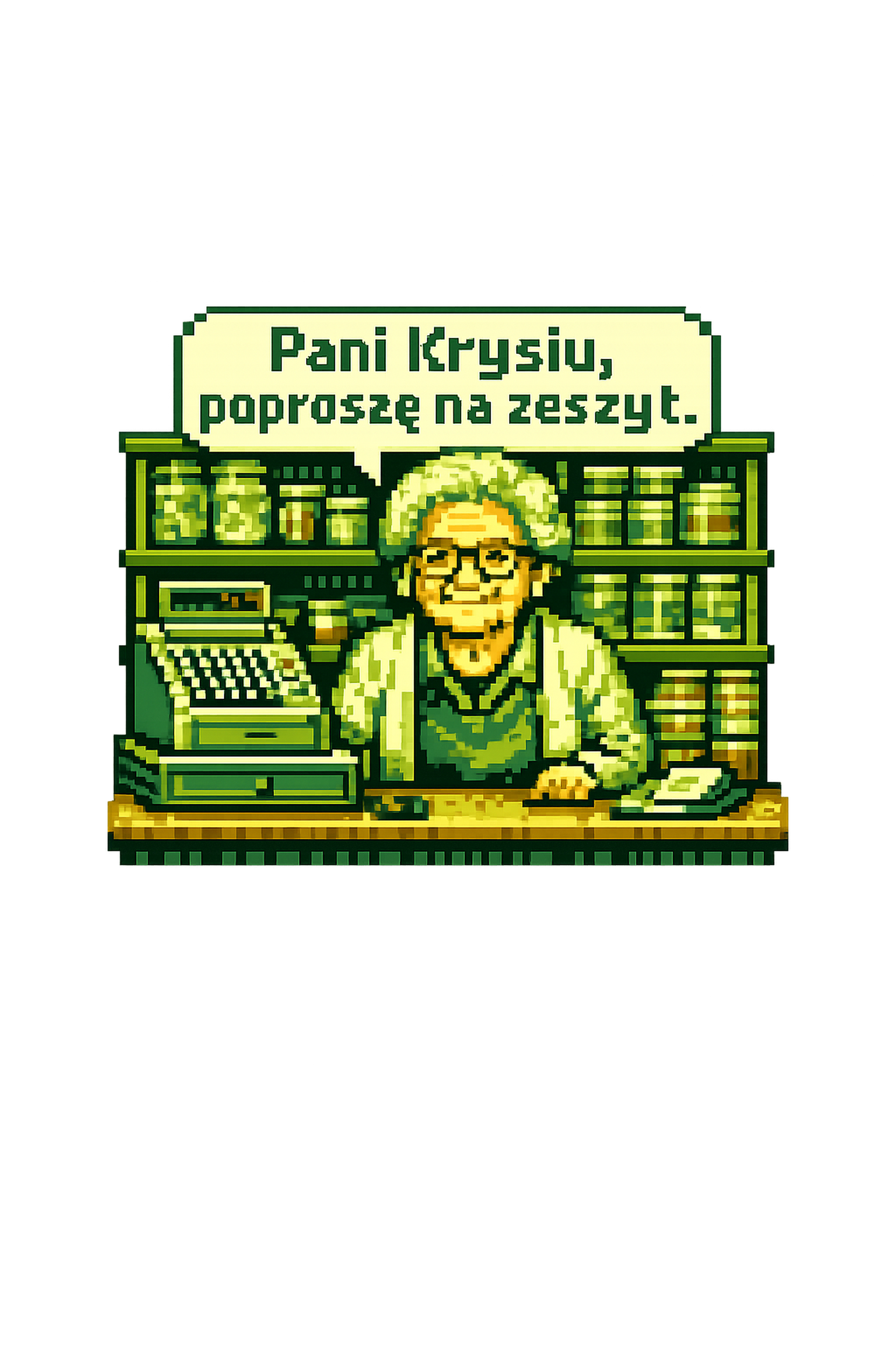 Koszulka z nadrukiem - Pani Krysia ze sklepiku - obrazek 2