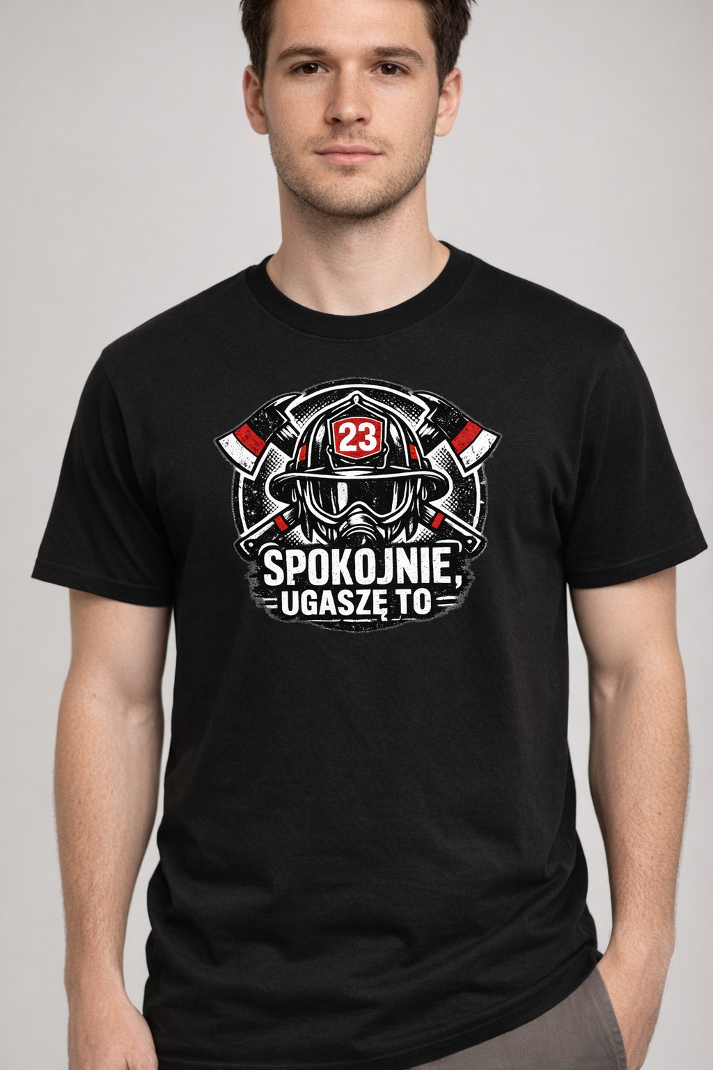 Koszulka z nadrukiem - Strażacki spokój