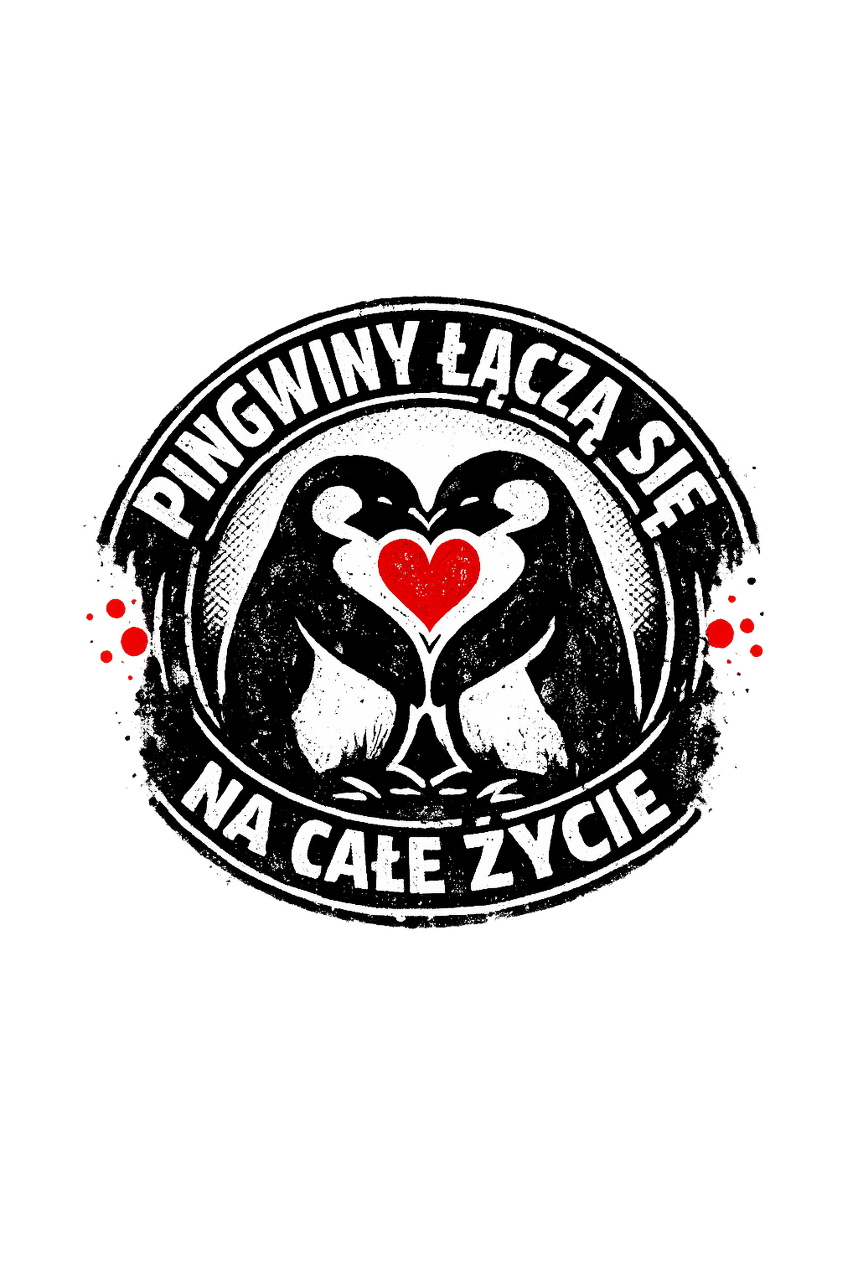 Koszulka z nadrukiem - Pingwiny na Całe Życie - obrazek 2