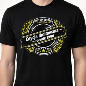 Koszulka z nadrukiem - Rocznik 1990 - Edycja limitowana
