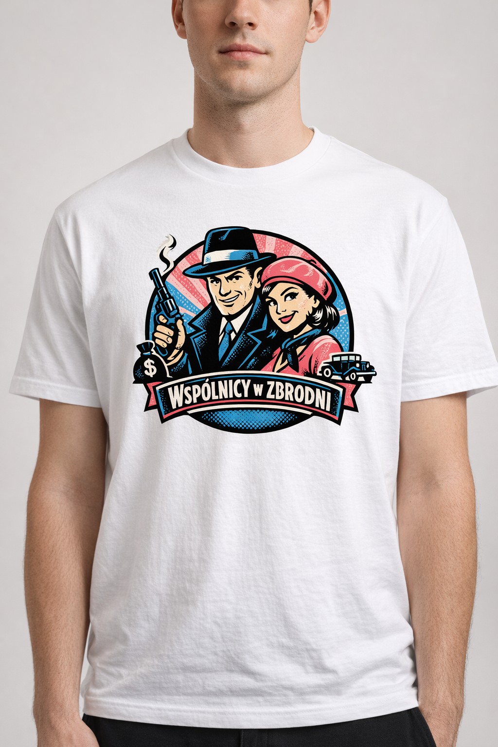 Koszulka z nadrukiem - Para Wspólnicy w Zbrodni