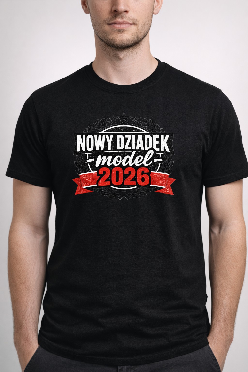 Koszulka z nadrukiem - Nowy Dziadek Model 2026