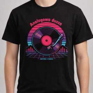 Koszulka z nadrukiem - Analogowa Dusza Winylu