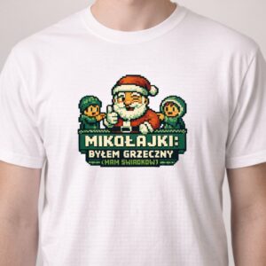 Koszulka z nadrukiem - Byłem grzeczny - mam świadków