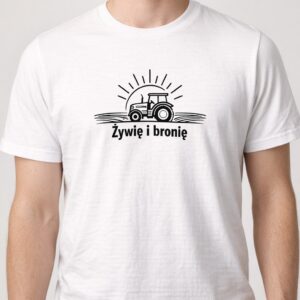 Koszulka z nadrukiem - Traktor o świcie