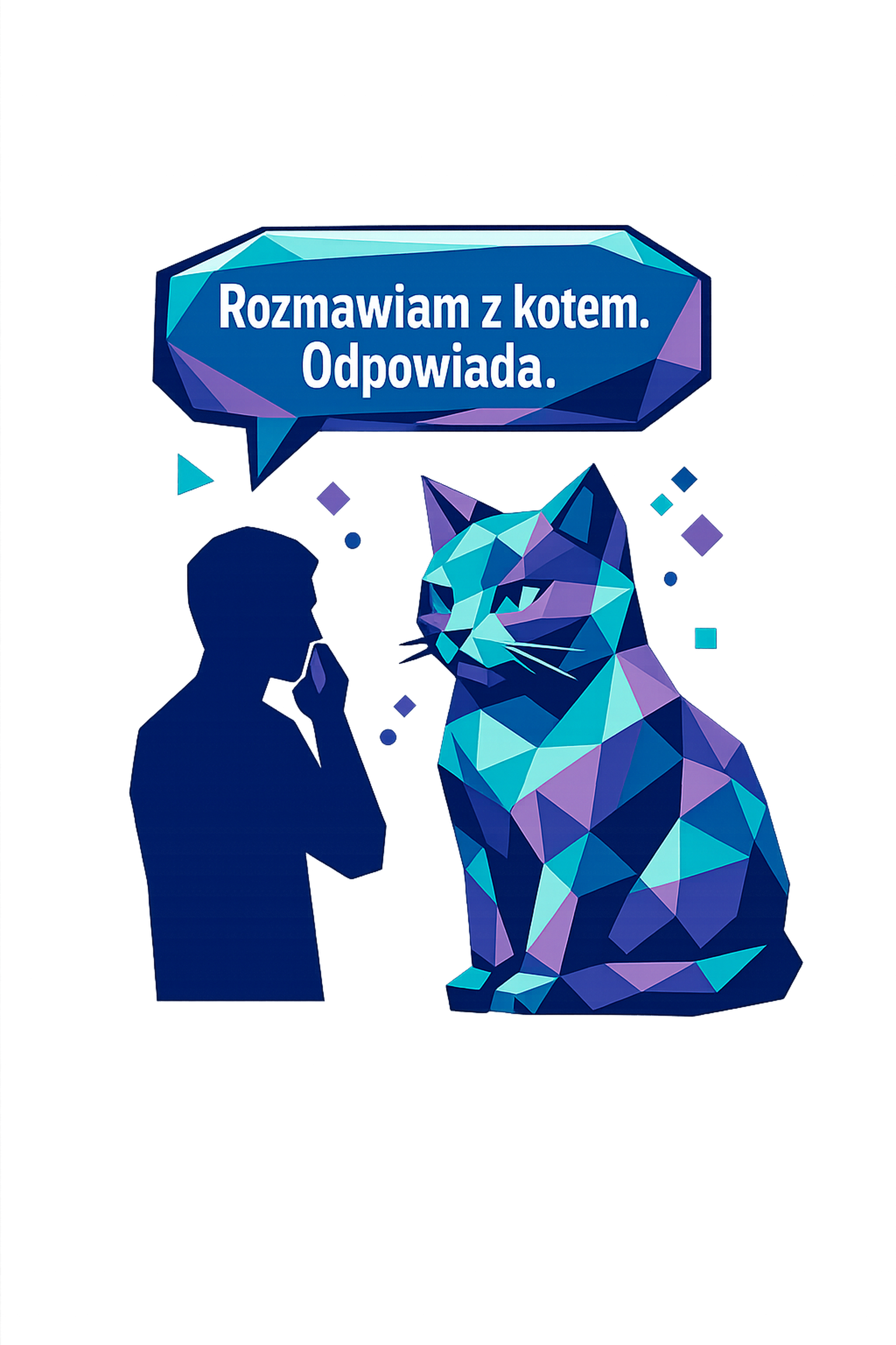 Koszulka z nadrukiem - Rozmowy z kotem - obrazek 2