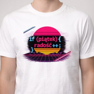 Koszulka z nadrukiem - Piątkowy if: radość++