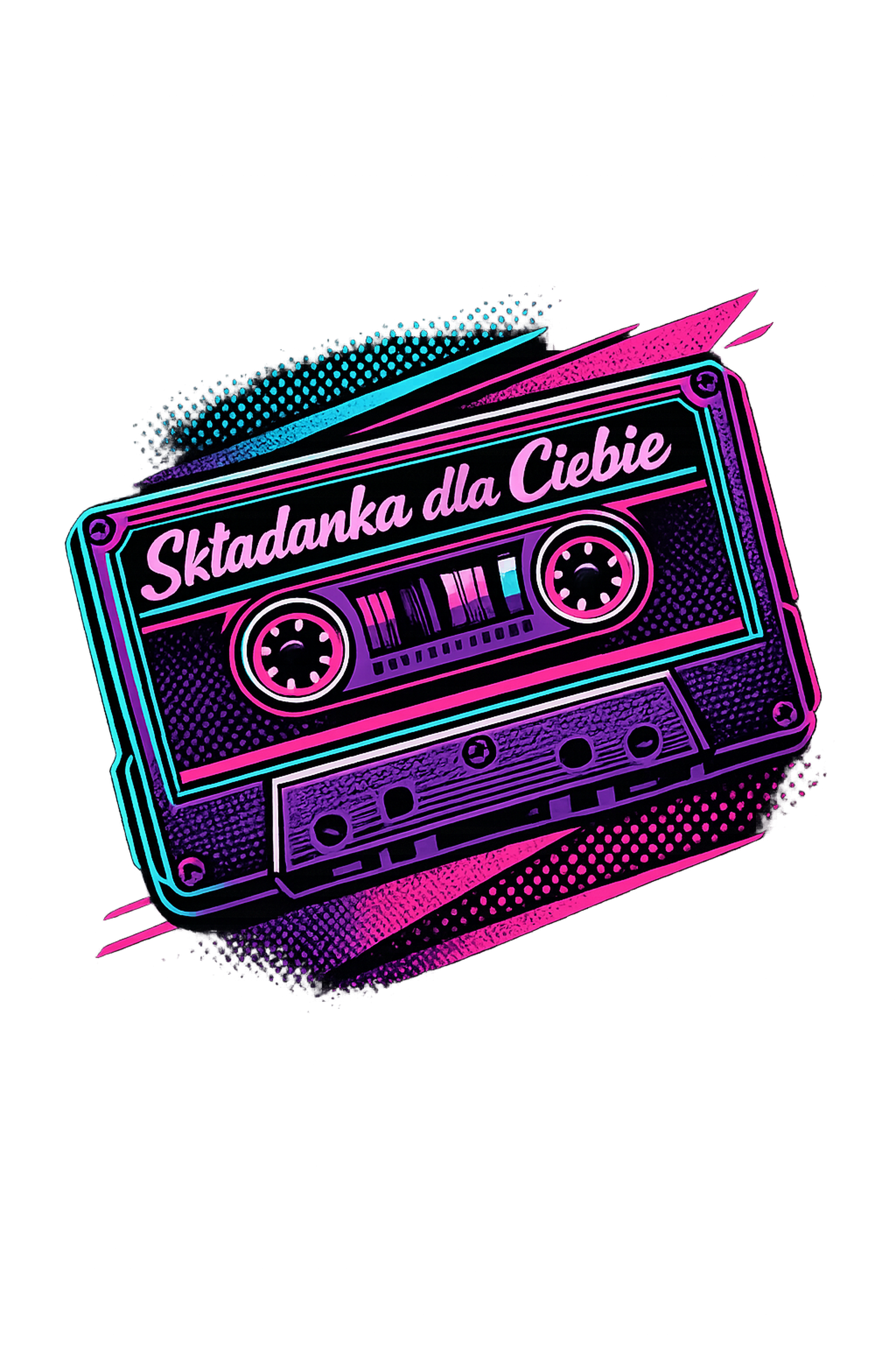 Koszulka z nadrukiem - Kaseta Składanka dla Ciebie - obrazek 2