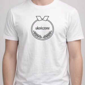 Koszulka z nadrukiem - Medal ukończone - minimal